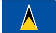 Saint Lucia Table Flags